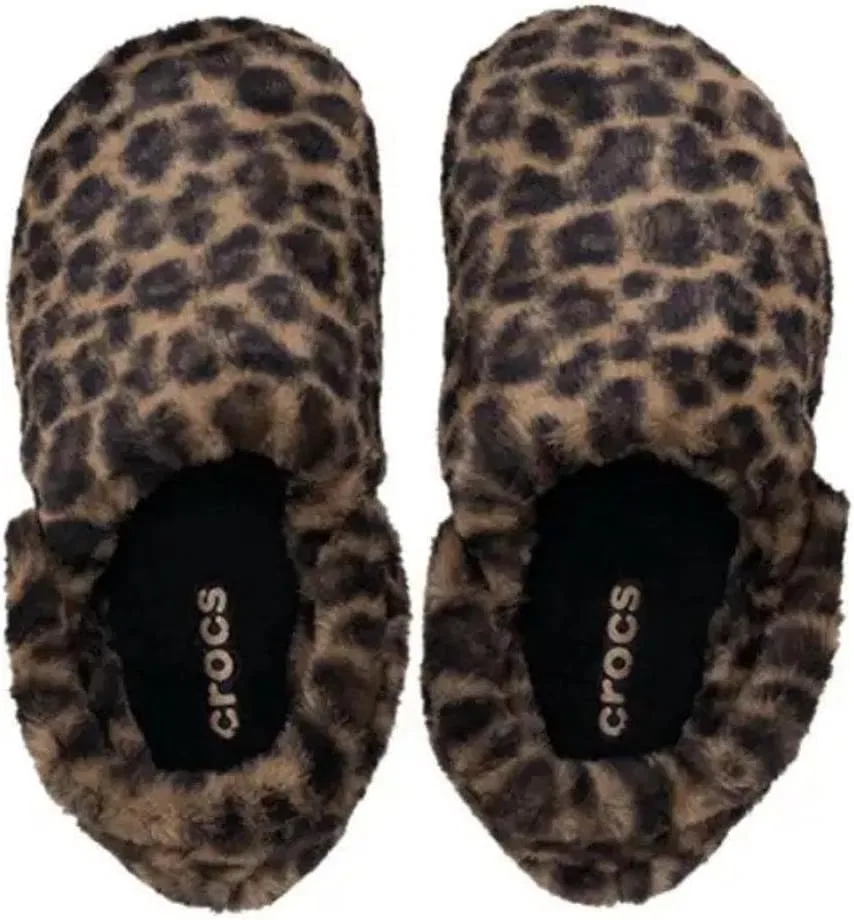 Классические сабо Crocs без чехла, Sepia Leopard — фото 4