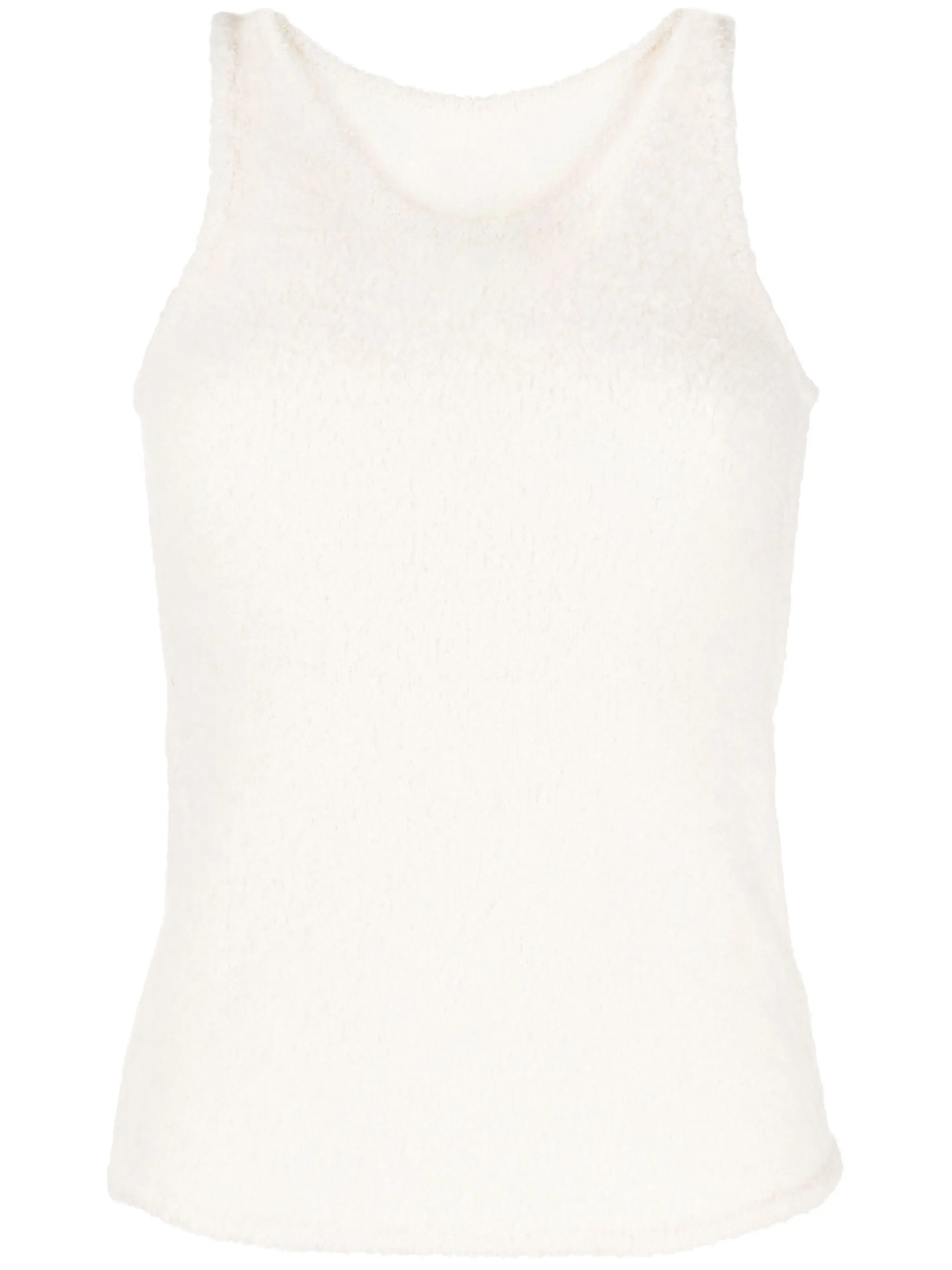 

Фактурный топ без рукавов Low Classic, белый