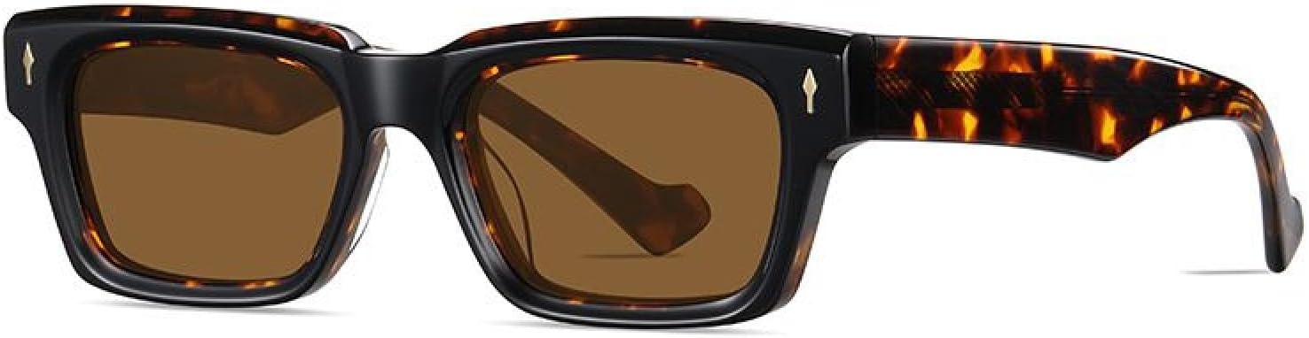 

Солнцезащитные очки для женщин и мужчин с защитой от УФ-излучения UV400, оправа из ацетатного волокна, для вождения, пляжа, кемпинга, защиты от солнца TVTBBVV, Black Demi Tea