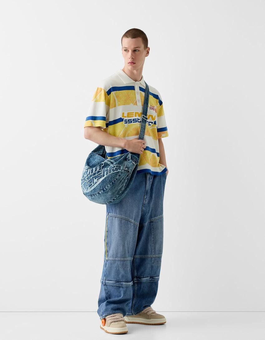 

Кроссовки berssshka x ssstufff с брелоком для ключей Bershka, желтый