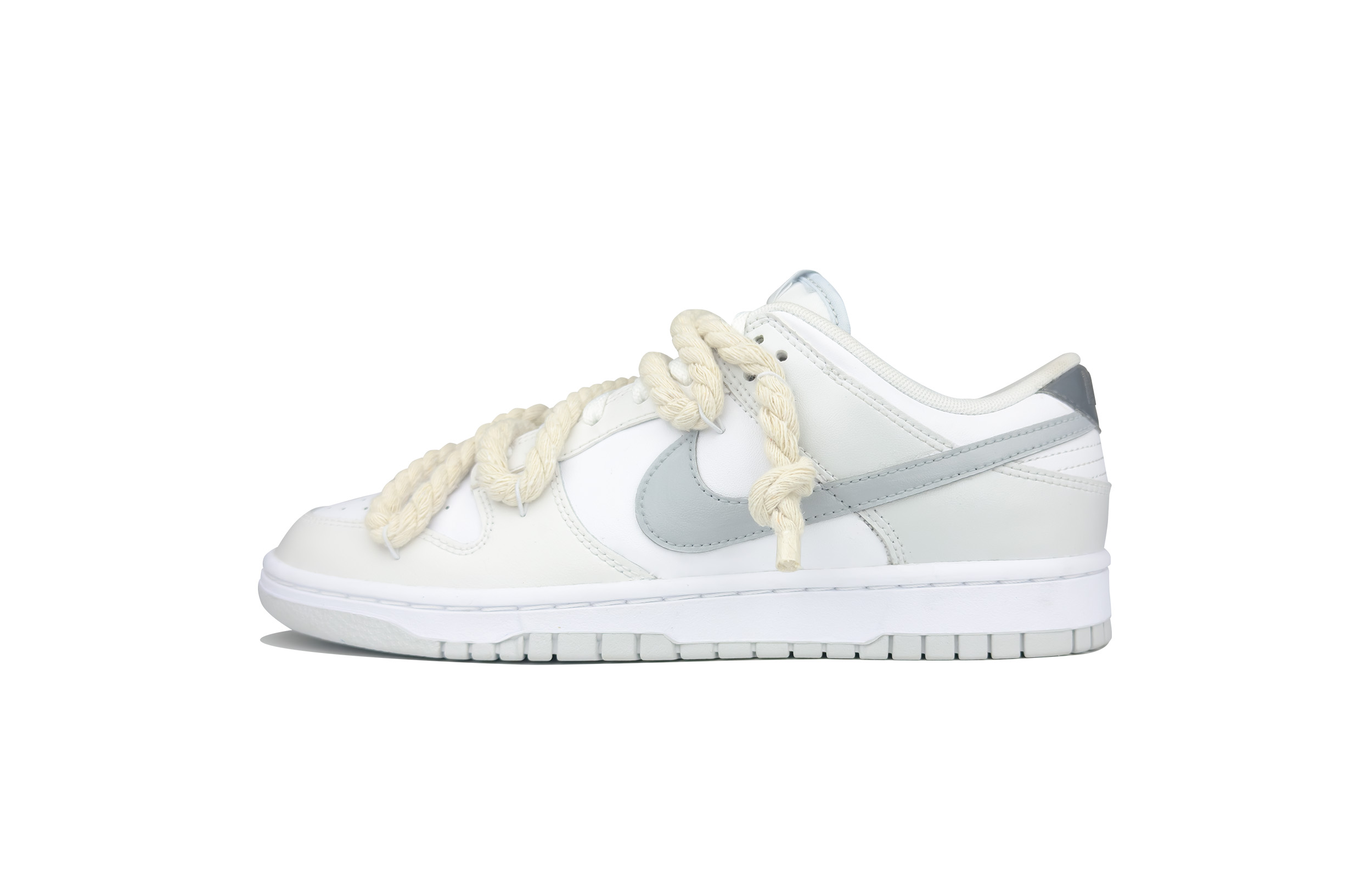 

Кроссовки Nike Dunk Skateboarding Shoes Men Low-top Grey/beige/white, цвет Off White