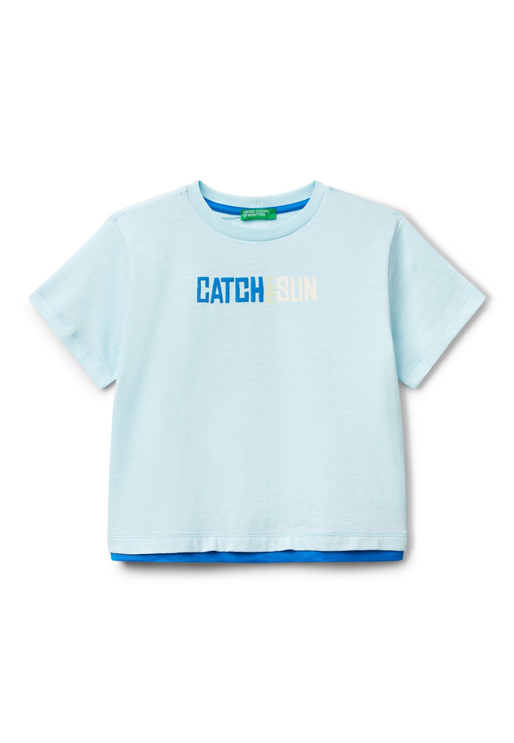 

Футболка с принтом OVERSIZED United Colors of Benetton, синий