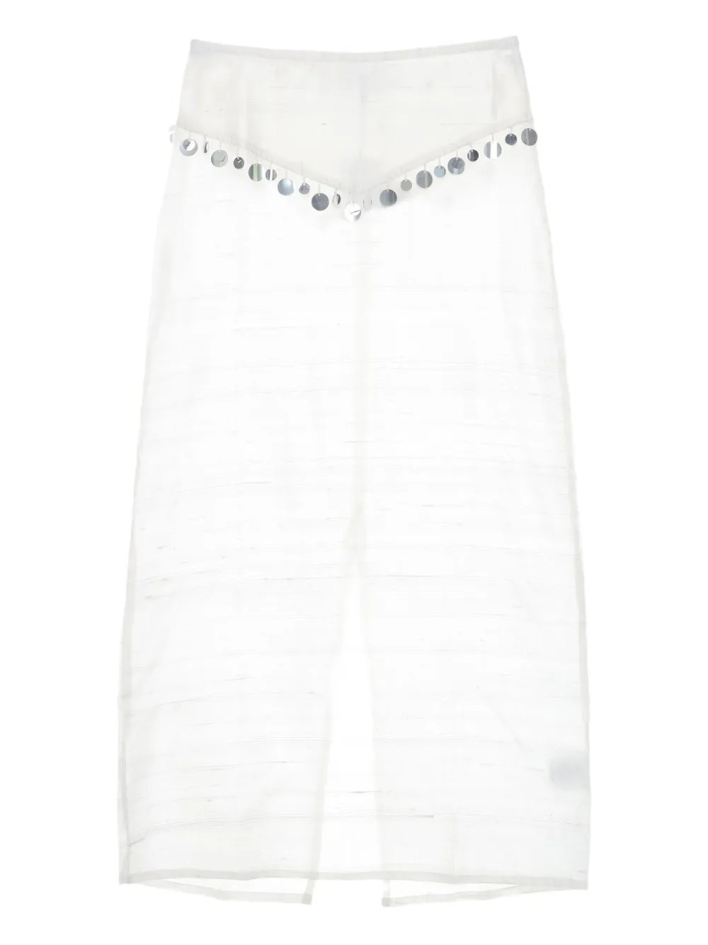

Юбка миди с заклепками Gimaguas, белый