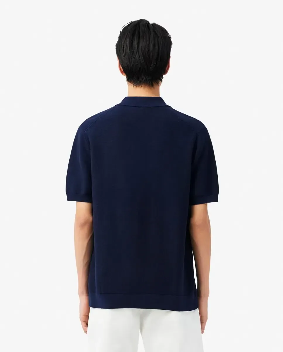 Мужская футболка с коротким рукавом Lacoste, темно-синий — фото 2