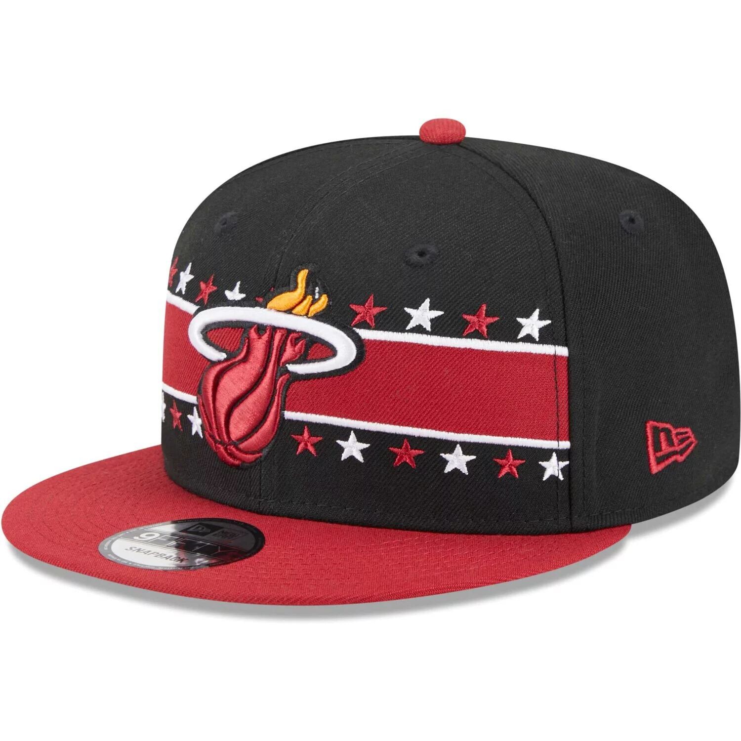 

Мужская черная кепка New Era Miami Heat со звездами 9FIFTY Snapback