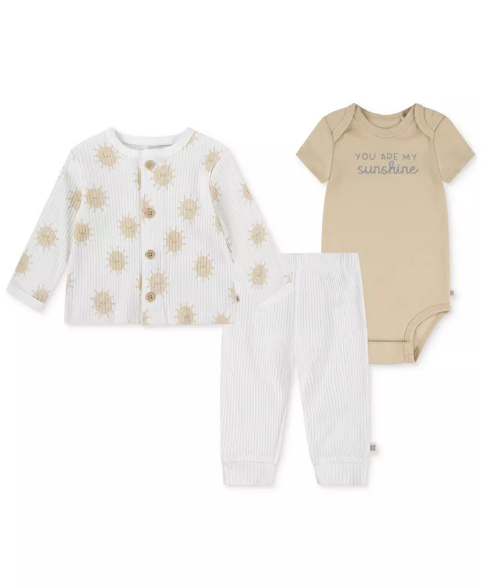 

Детский комплект из 3 предметов: куртка, боди и штаны Baby Turn Me Around из хлопка Huggies, коричневый/бежевый