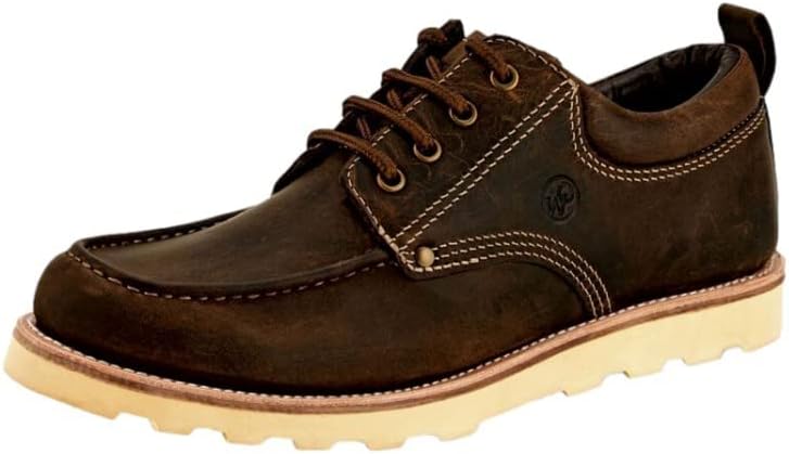 

Мужские ботинки Old West из натуральной кожи с носком-мокасином, коричневые