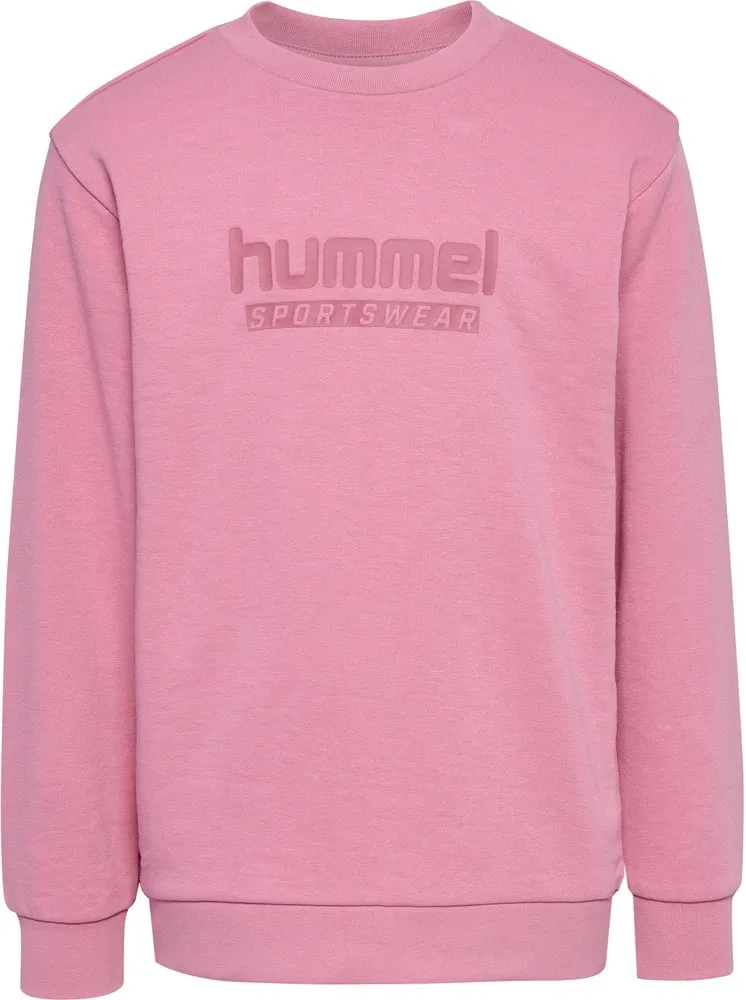 Свитшот детский хлопковый Hummel, розовый