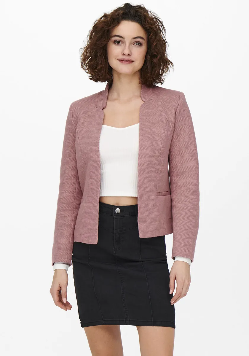 

Only короткий блейзер "ONLADDY-LINEA L/S SHORT BLAZER CC TLR", цвет Withered Rose Detail:Melange