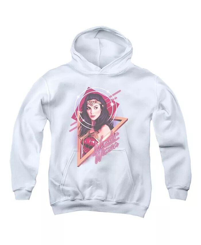 

84 Youth Soft Glow Pull Over Hoodie / Толстовка с капюшоном Wonder Woman, белый