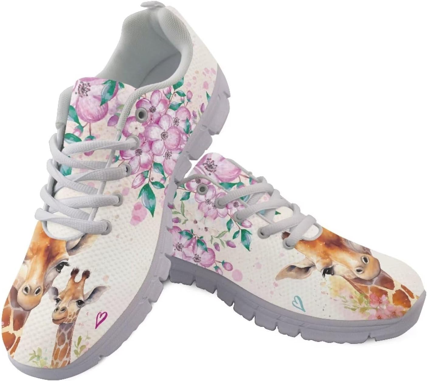 

Кроссовки GIFTPUZZ для женщин и мужчин, спортивные тренировочные обувь для бега и ходьбы, легкие дышащие кроссовки, Giraffe