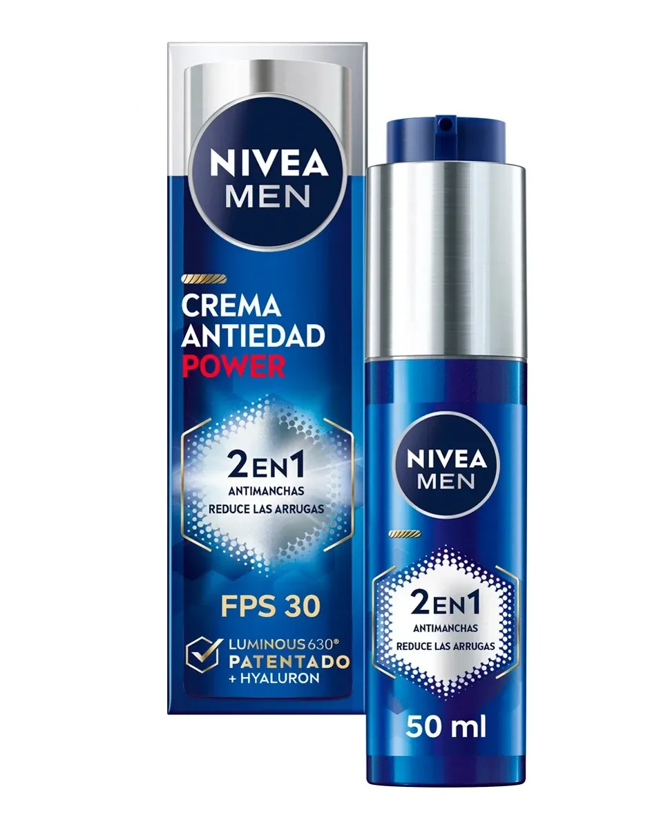 Крем для лица Nivea — Увлажняющий дневной Power SPF30 Men, 50 мл — фото 2
