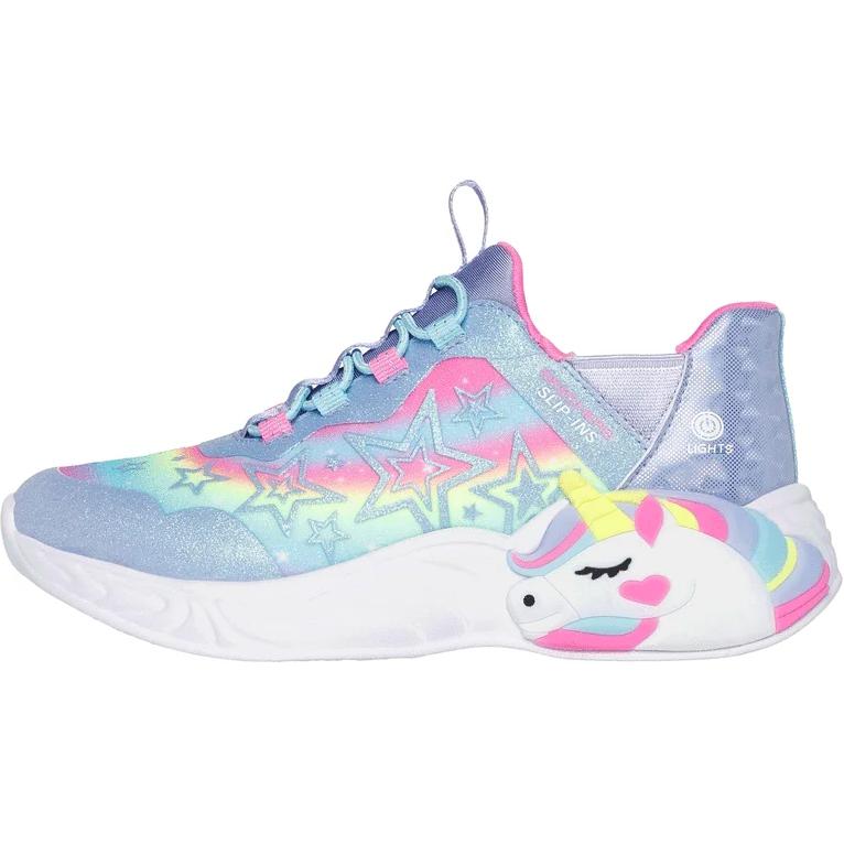 

Skechers Kids Скользостойкие износостойкие низкие детские повседневные кроссовки Light Blue Kids'