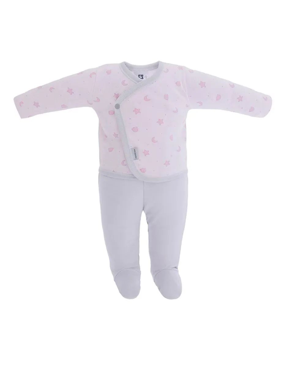 

Детский набор из 2 предметов с футболкой с принтом и однотонными леггинсами Cambrass, цвет Rosa