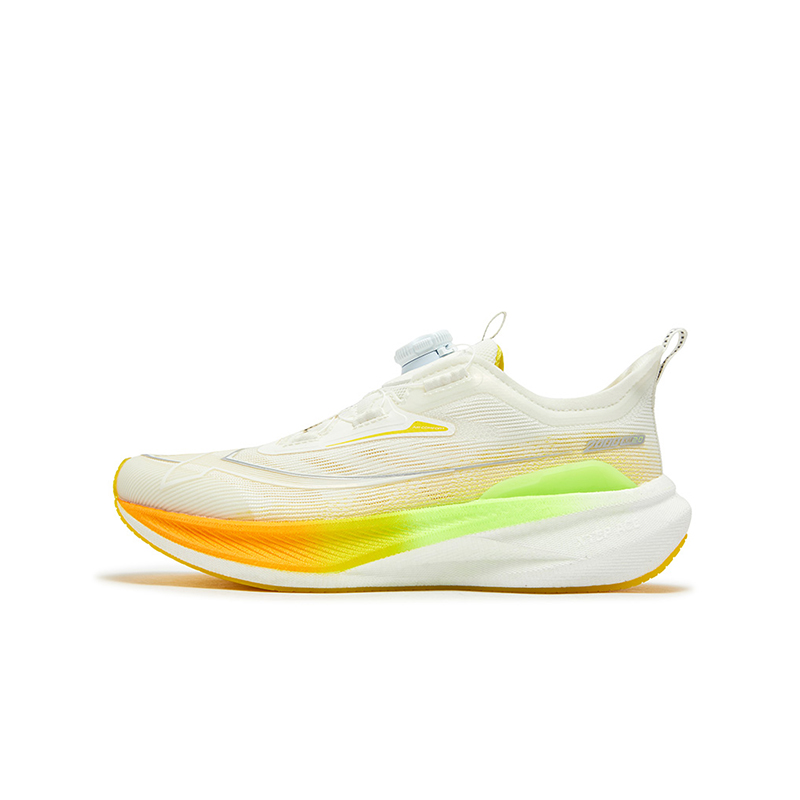 

XTEP Two Thousand Kilometers 1.0 противоскользящие износостойкие низкие кроссовки Sail White Fluorescent Lime Green Kids'