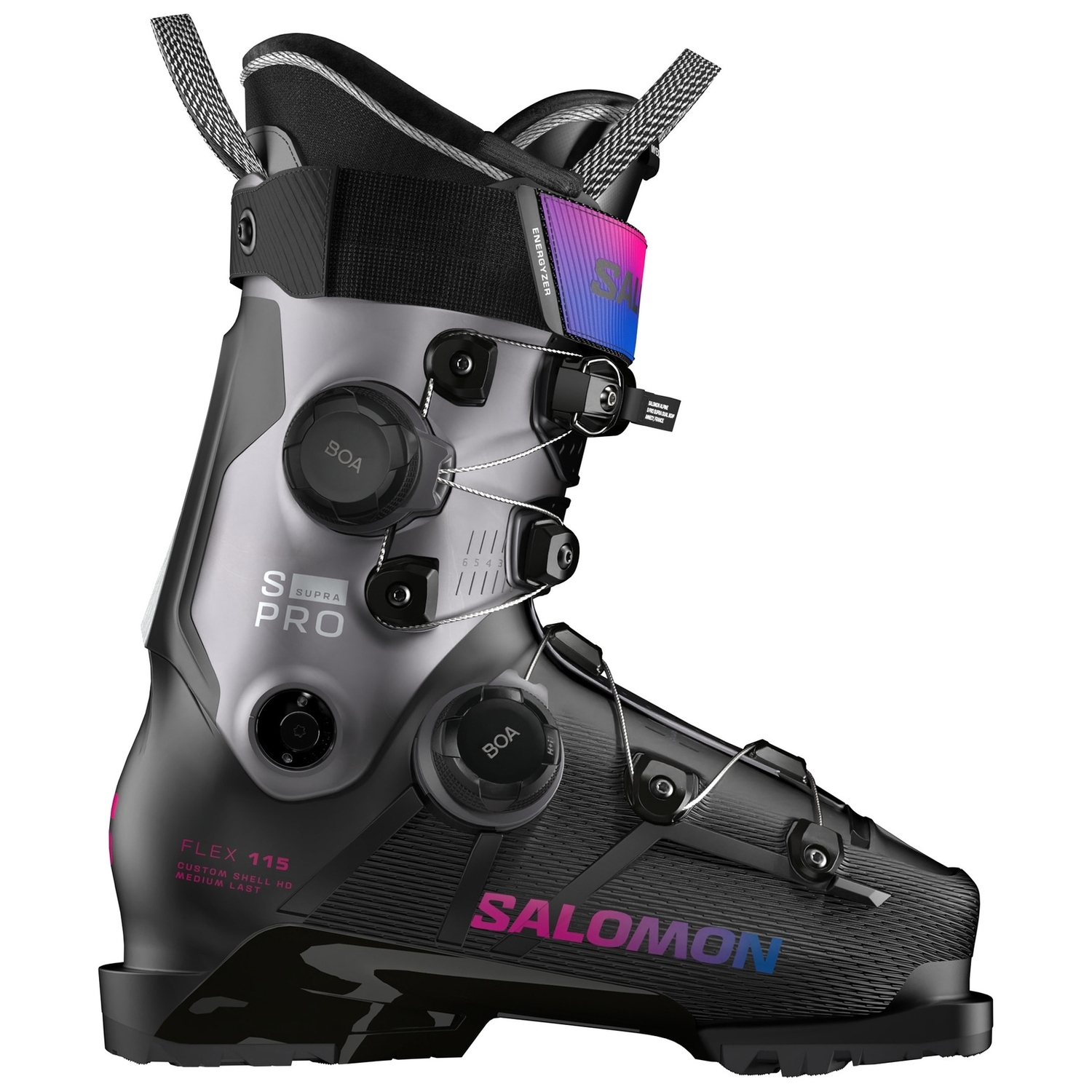 

Женские горнолыжные ботинки Salomon S Pro Supra Dual BOA 115 W, черный/гематит/свекла