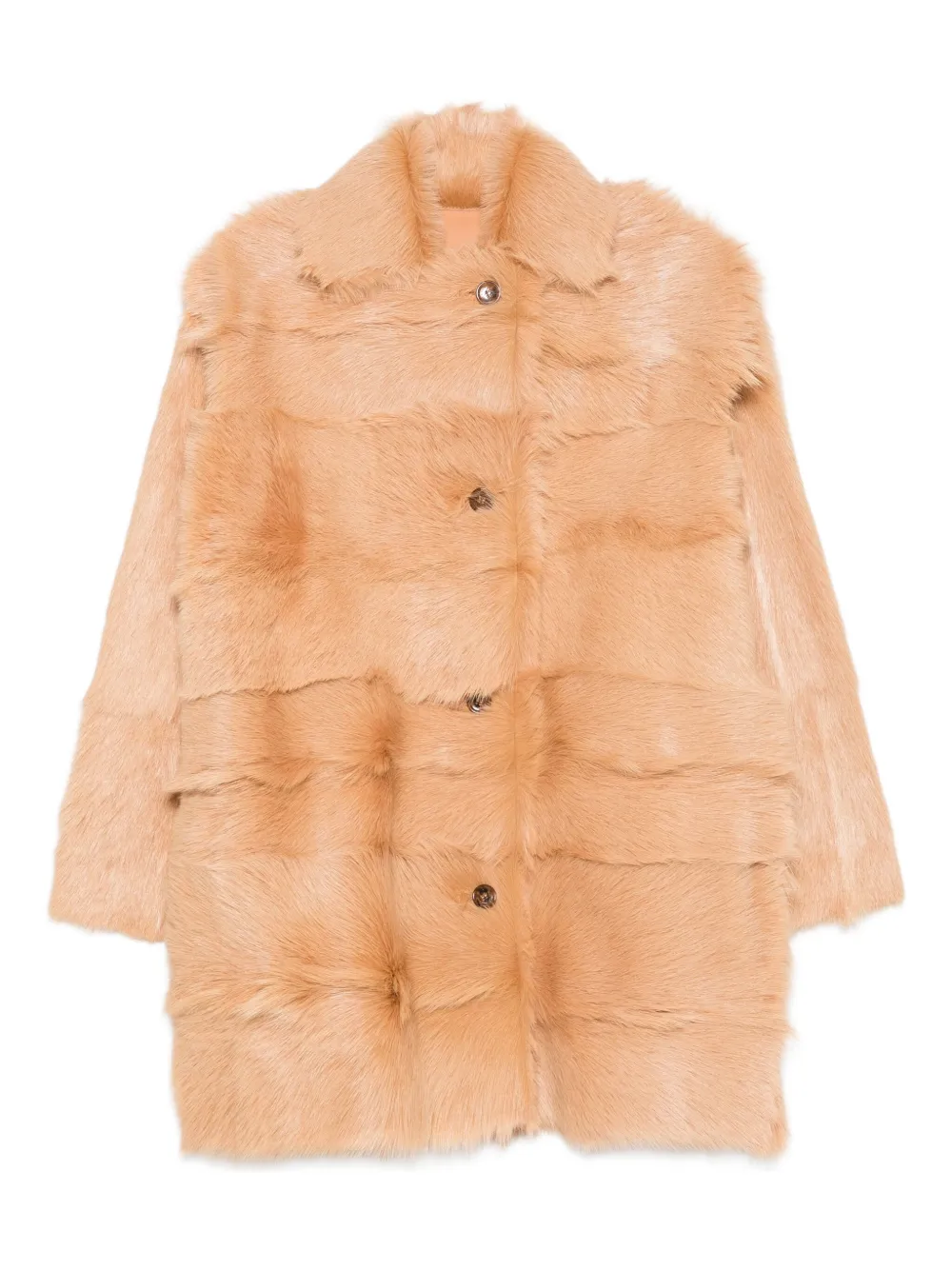 

Пальто со вставками Alberta Ferretti, коричневый