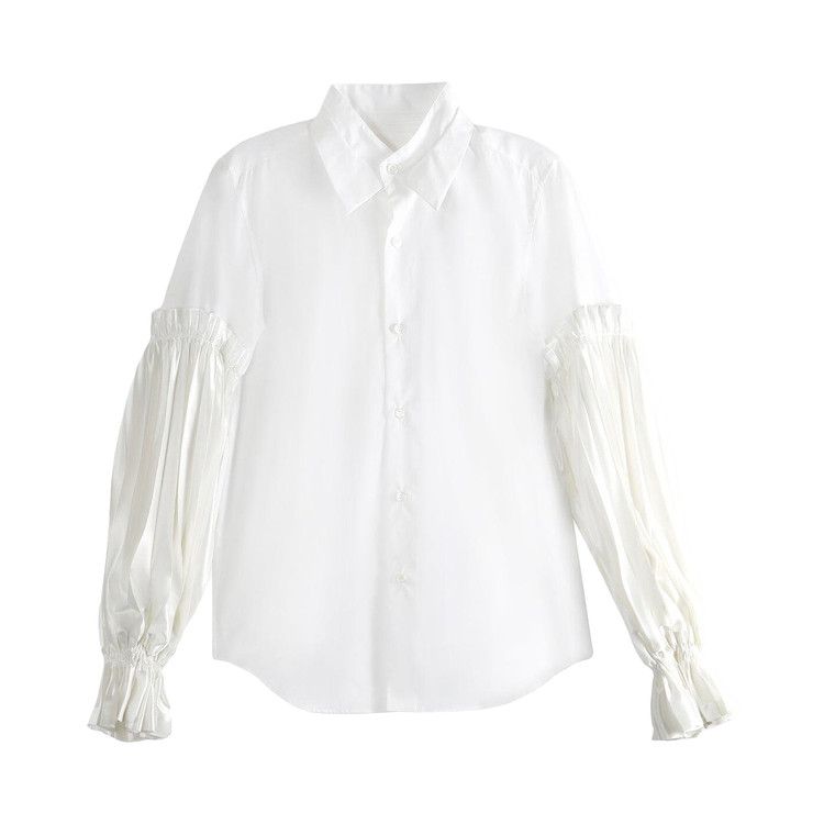 

Блуза Comme des Garçons Noir Puffy Sleeves Blouse, White