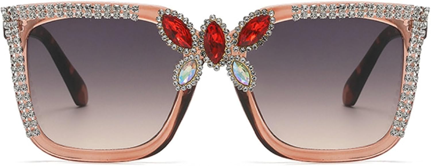 

Большие квадратные солнцезащитные очки в персонализированной оправе, украшенные стразами, для вечеринок, модные солнцезащитные очки для женщин с бриллиантами mincl, C3