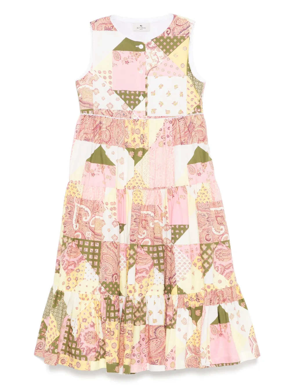 

Платье с принтом пейсли ETRO KIDS, розовый