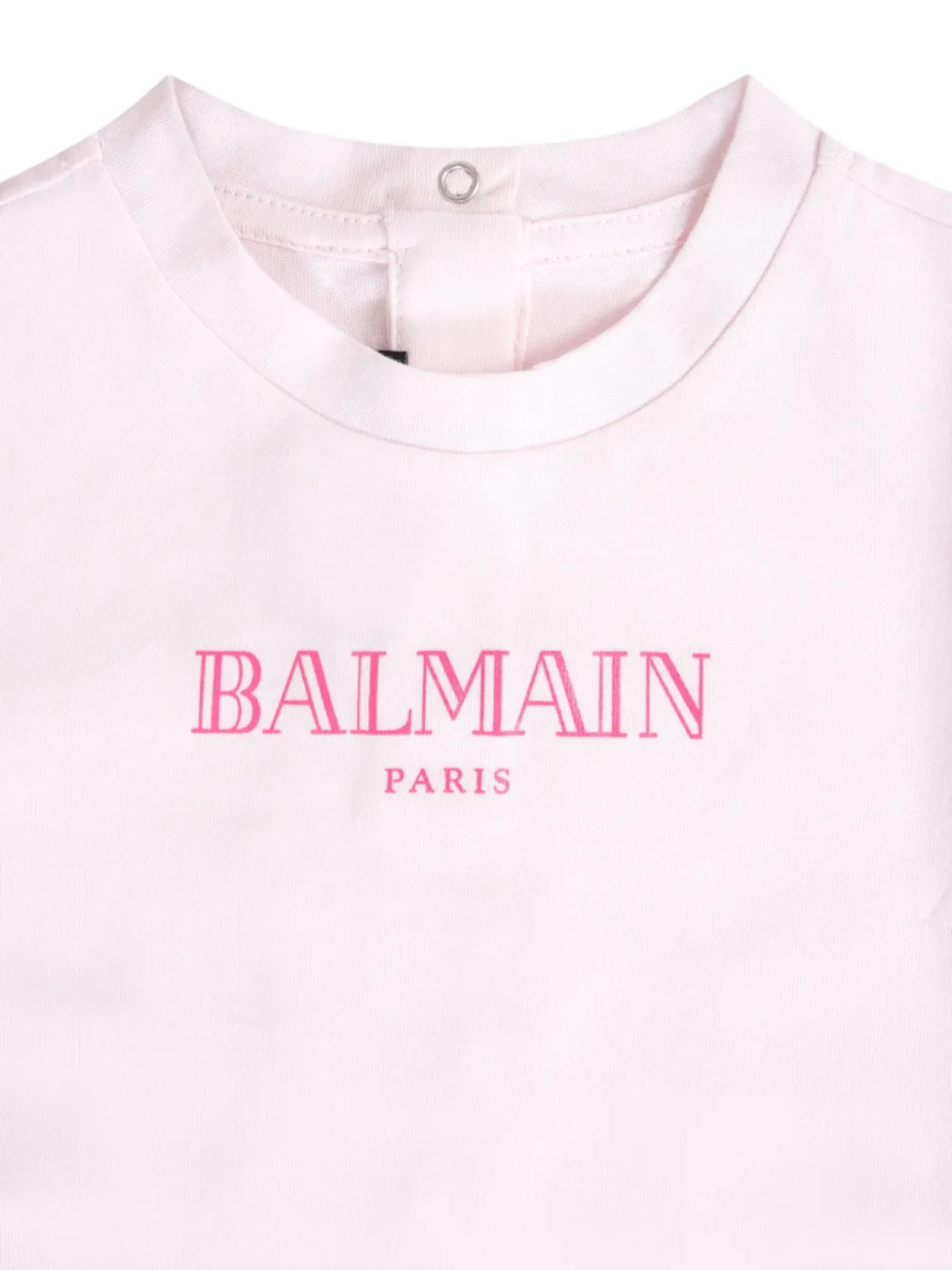 Футболка из органического хлопка Balmain Kids, розовый — фото 3