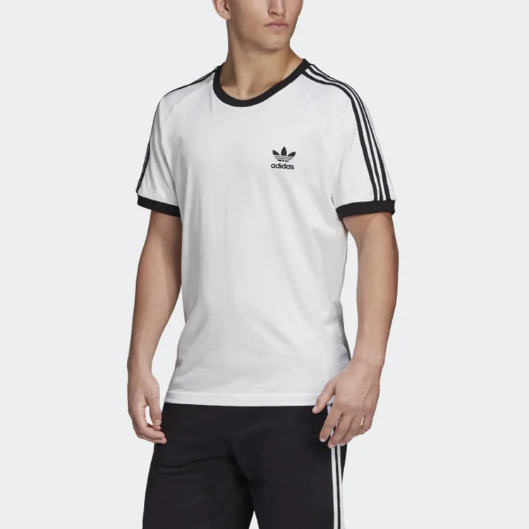 Футболка с тремя полосками Adidas Originals, белый — фото 3