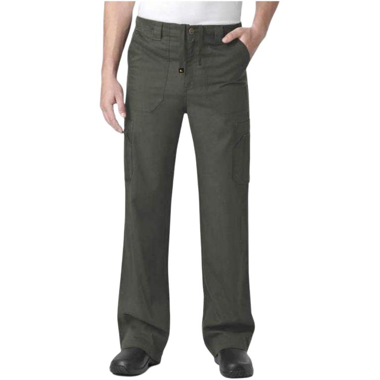 

C54108 Ripstop Boot Cut 8 Pocket Cargo Scrub Pant, мужские карго-штаны Regular Fit Carhartt, c54108/оливково-зеленый