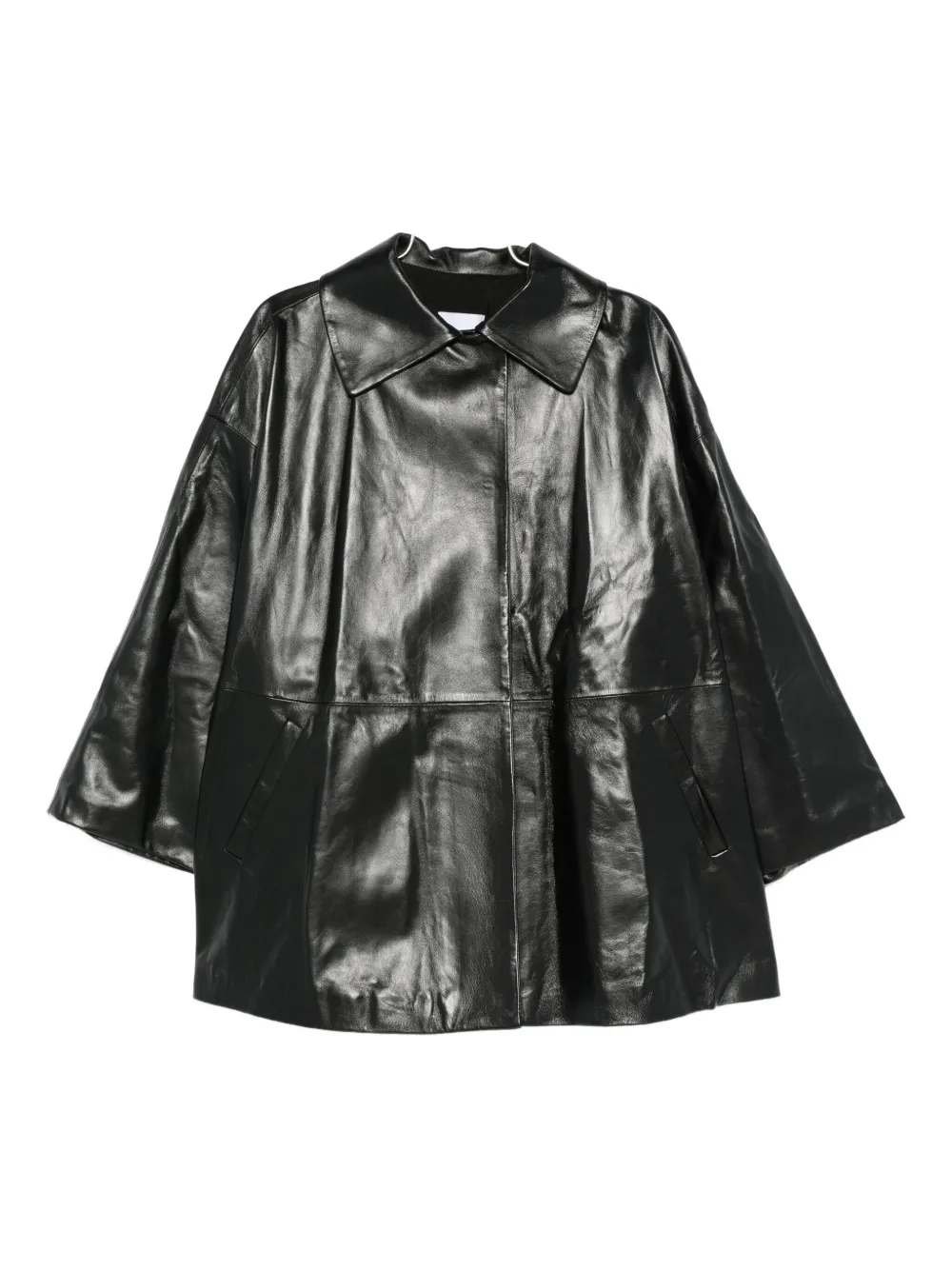 

Кожаная куртка с воротником Cassell, черный