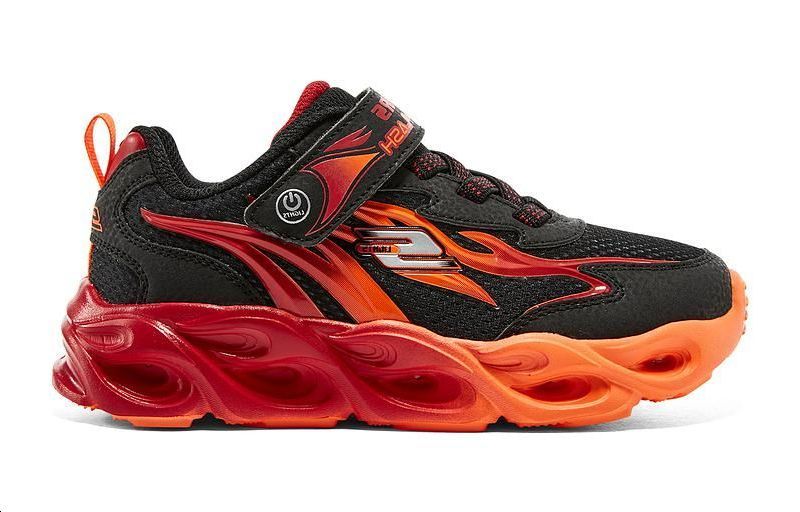 Детские повседневные кроссовки Skechers оранжево-красные — фото 2