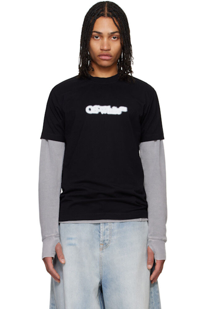 

Черная футболка Spray Arrow Off-White
