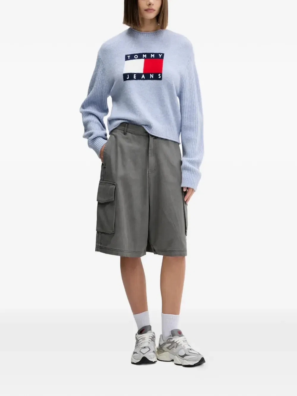 Шорты карго adidas, серый — фото 2