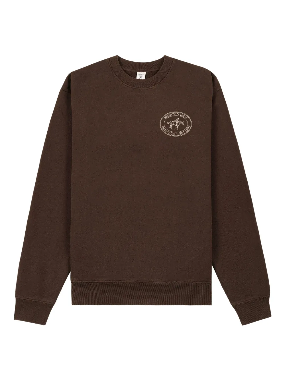 

Хлопковая толстовка Sporty & Rich, коричневый