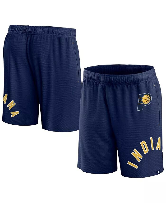 

Мужские шорты из сетки для свободного броска Indiana Pacers Navy Fanatics