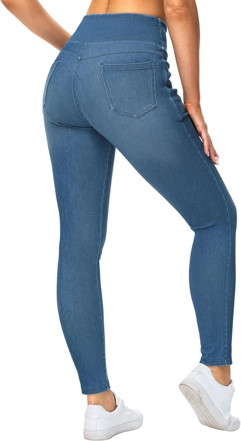 

Женские джинсы-леггинсы Origiwish с высокой талией, стрейч и карманами