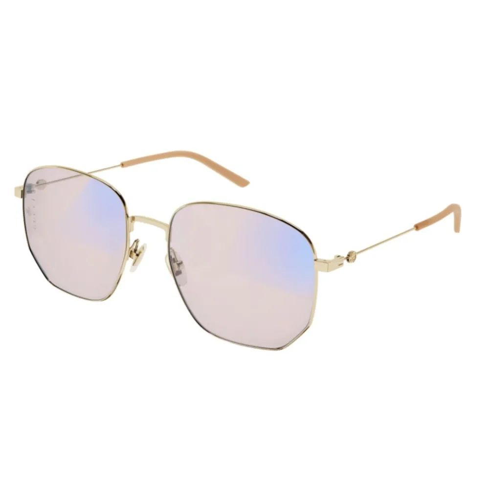 

Солнцезащитные очки в геометрической оправе Gucci Eyewear, золотой