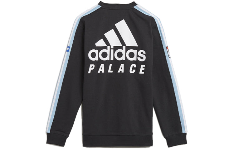 Худи adidas x Palace Unisex Round-neck Sweatshirt Black, черный — фото 2