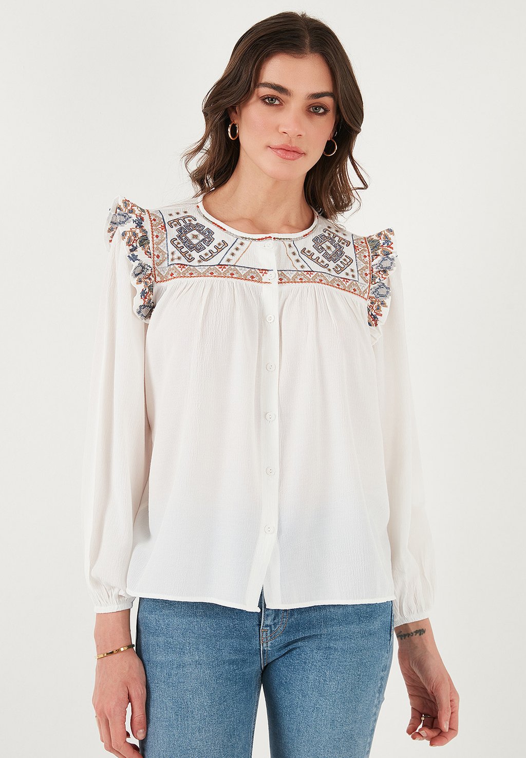 

Блуза REGULAR FIT LELA, белый