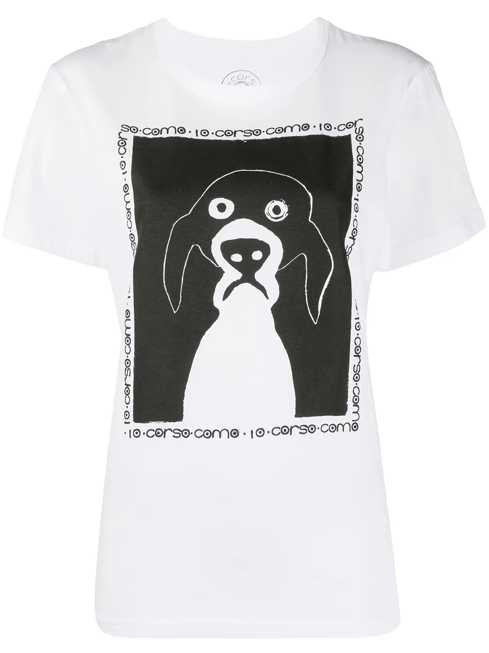 

Футболка с графичным принтом 10 CORSO COMO, белый