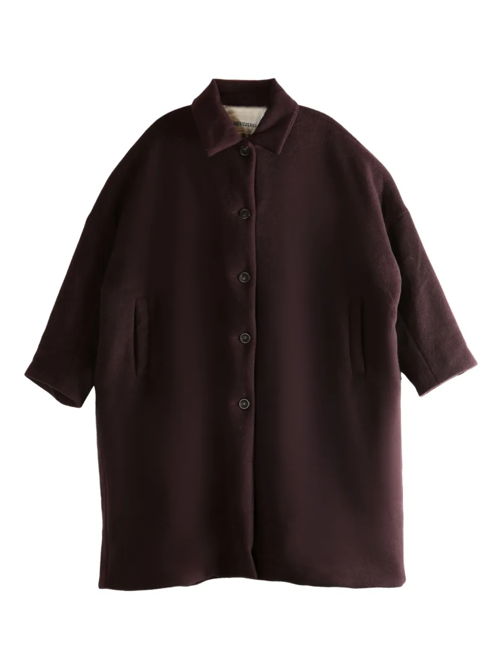 

Big Blobby button-fastening cashmere coat Casey Casey, красный
