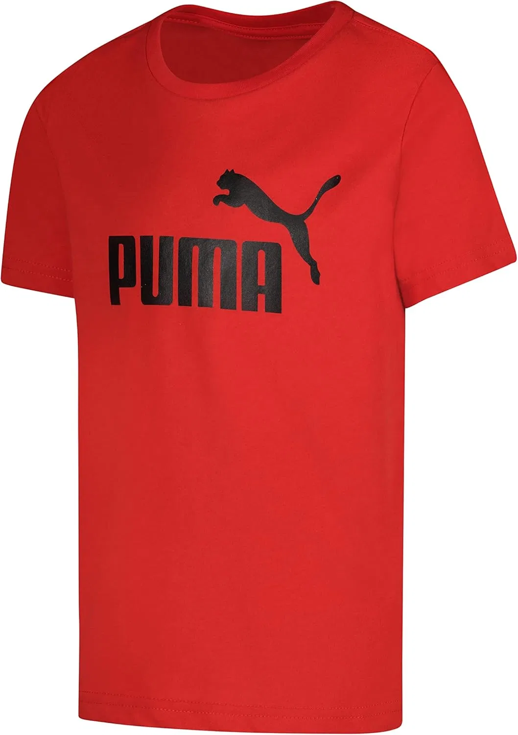 Детская футболка Puma с логотипом № 1, High Risk Red — фото 3