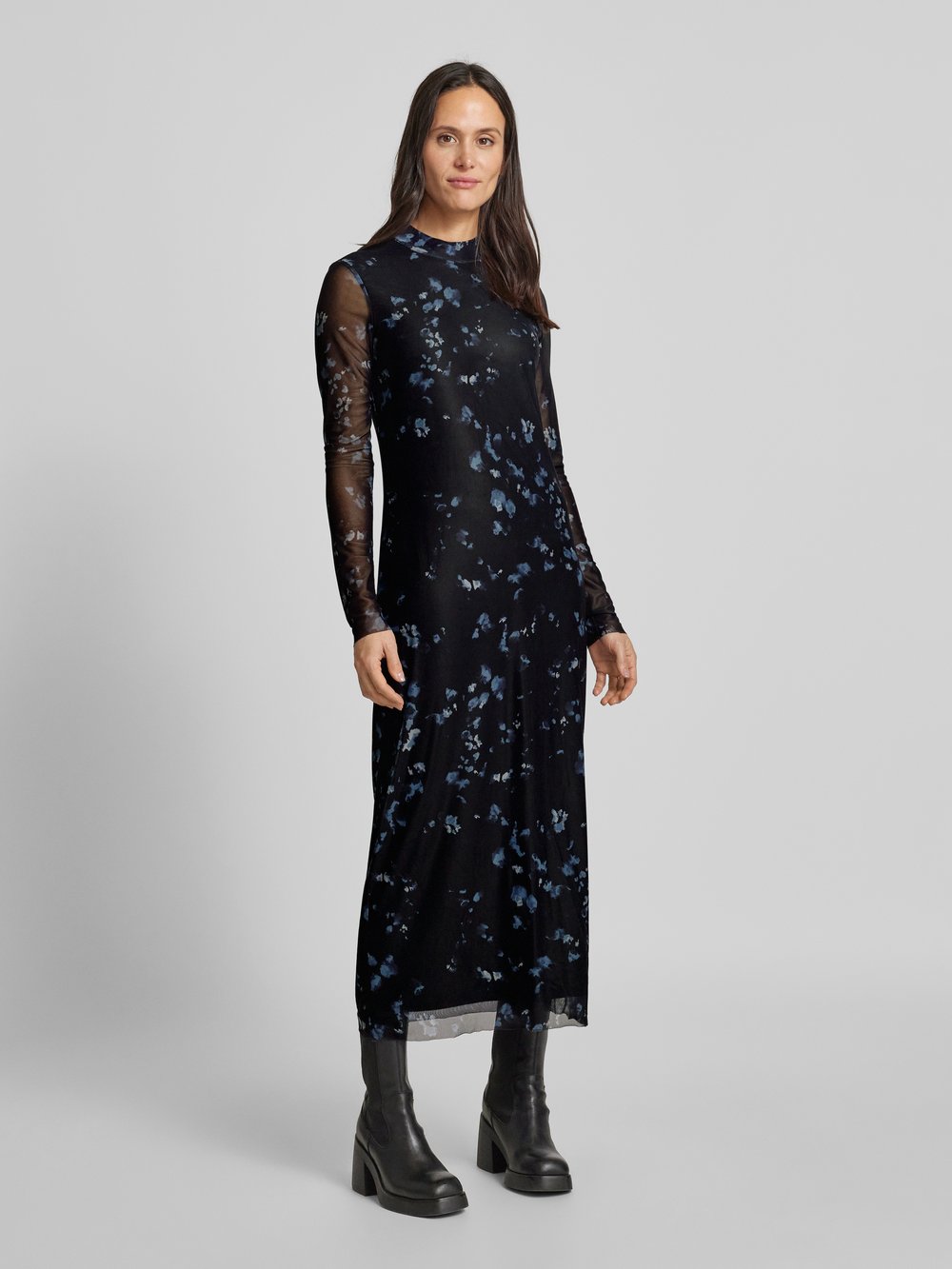 

Платье макси с водолазкой Jake*s Collection, черный