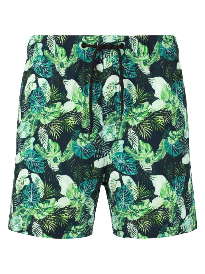 

Шорты бермуды Cruz, цвет print 3621 green leaf