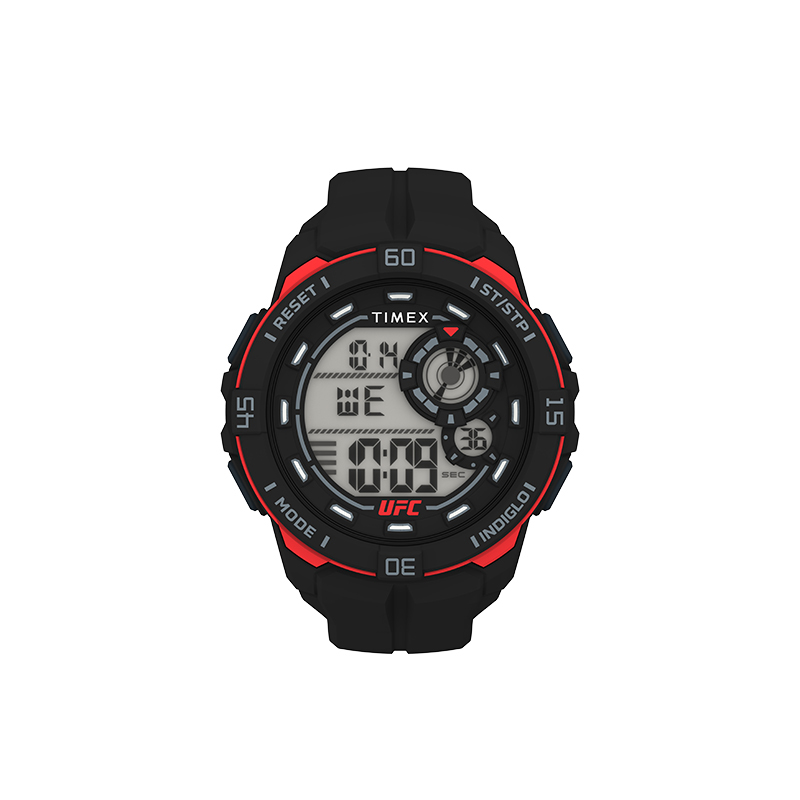 

TIMEX Часы Wrist Watch Quartz Movement PU Strap 52mm Black Dial Men's Watch, Numbers Display