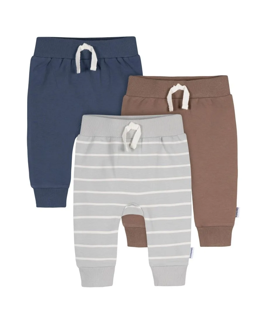 Детские спортивные штаны для мальчиков "Leafless Tree Jogger Pants", комплект из 3 штук Gerber, leafless tree