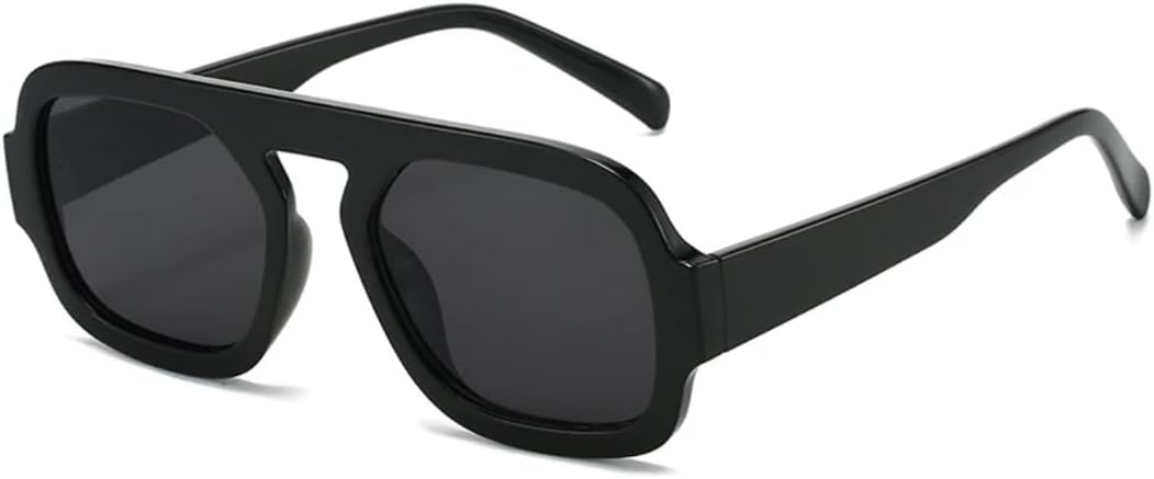 

Солнцезащитные очки для мужчин и женщин - защита UV400 - крупная оправа, градиентный панк, сине-зеленый цвет, для занятий спортом на открытом воздухе и вождения DSVIGF, Black Grey