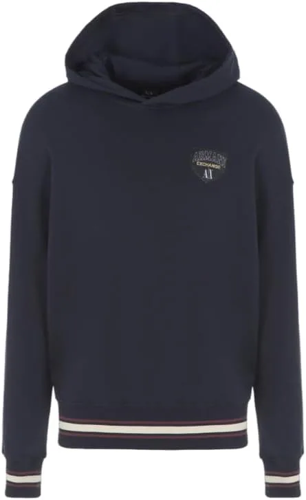 

Толстовка с капюшоном Armani Exchange мужская, хлопковый френч терри
