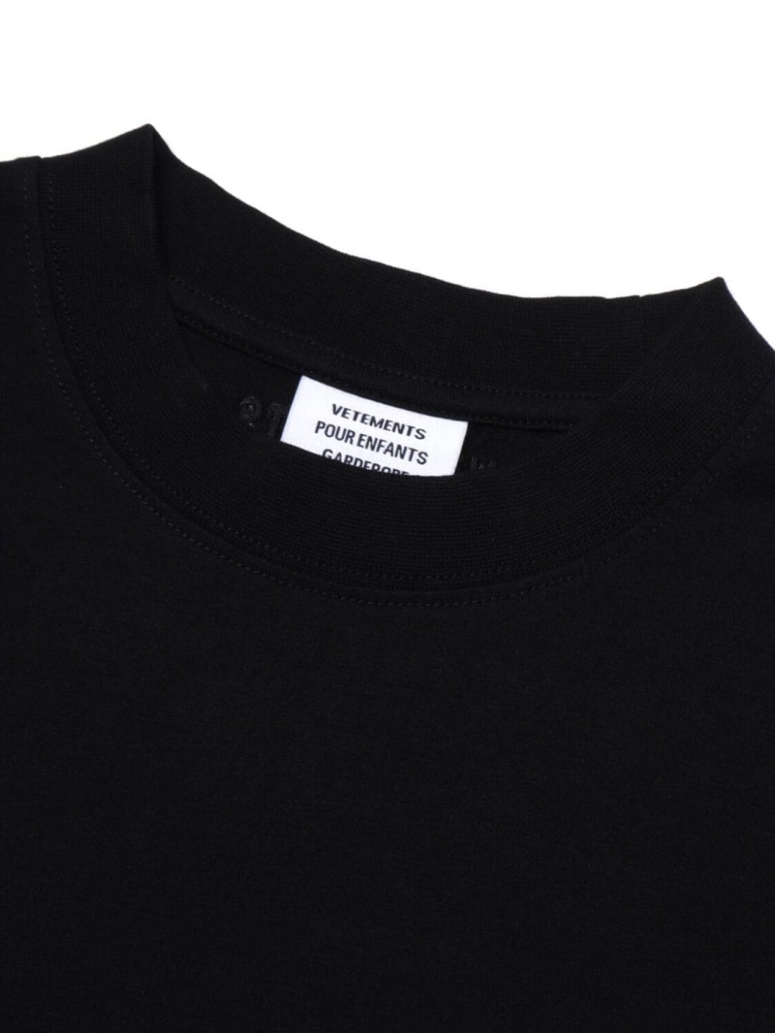 Футболка детская Vetements из хлопка Vetements Kids, черный — фото 2