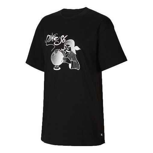 

Футболка sb fortune printing skateboard short sleeve black Nike, черный
