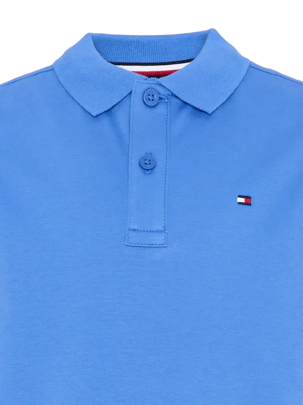 Рубашка-поло с вышитым логотипом и короткими рукавами Tommy Hilfiger Junior, синий — фото 3