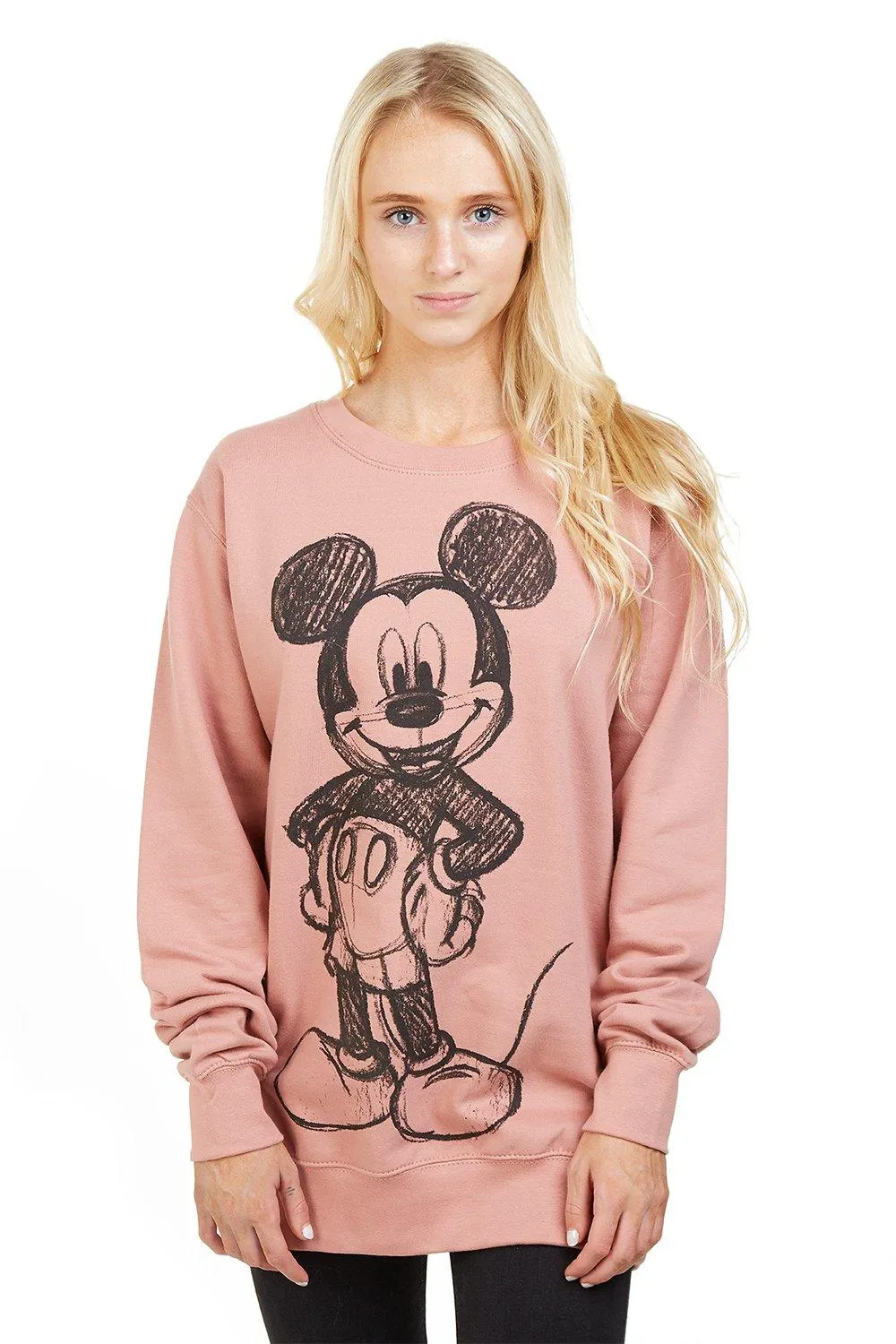 

Хлопковый свитшот с Микки Маусом и эскизом вперед Disney, розовый